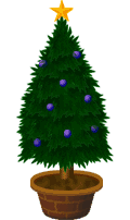 クリスマスツリー(青）